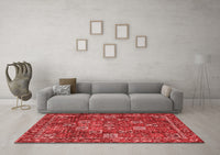 Machine Washable Persian Red Traditional Rug, wshtr4621red