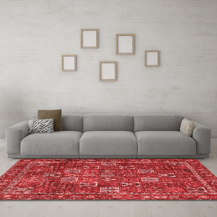 Traditional Red Washable Rugs