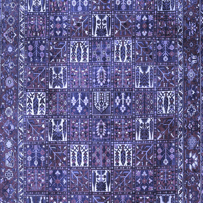 Machine Washable Persian Blue Traditional Rug, wshtr4621blu
