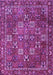 Machine Washable Persian Purple Traditional Area Rugs, wshtr4621pur