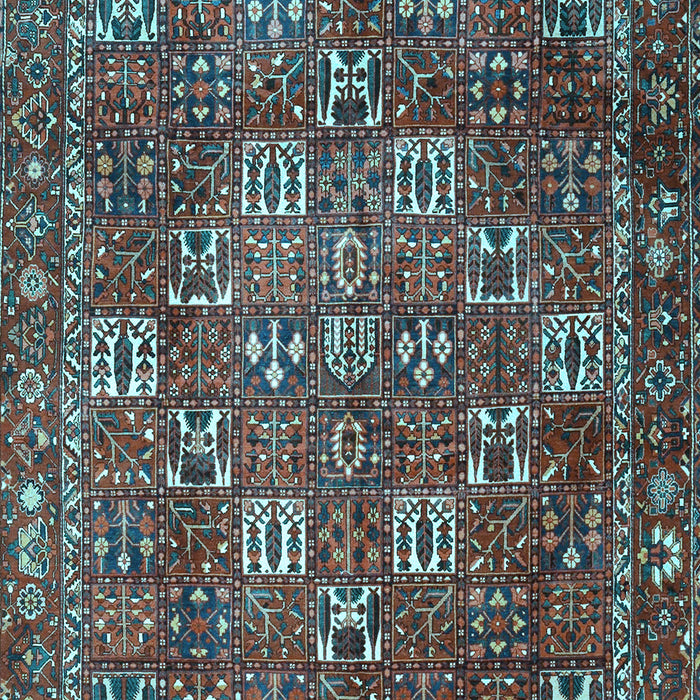 Machine Washable Persian Light Blue Traditional Rug, wshtr4621lblu
