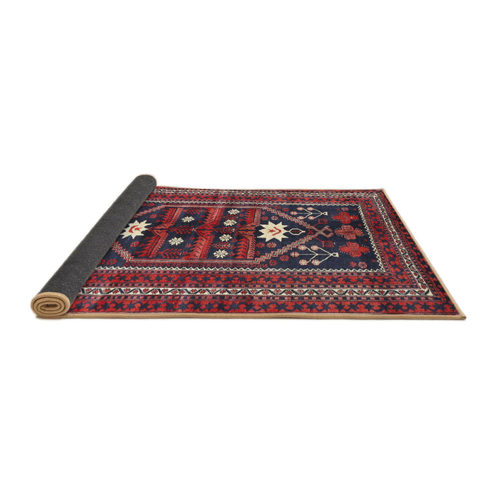 Sideview of Traditional Mauve Taupe Purple Persian Rug, tr4622
