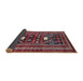 Sideview of Traditional Mauve Taupe Purple Persian Rug, tr4622