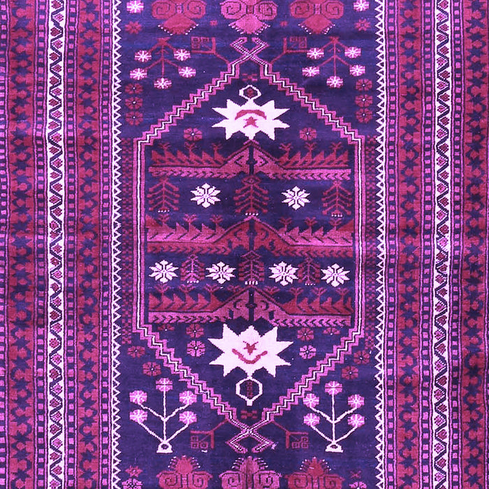Machine Washable Persian Purple Traditional Area Rugs, wshtr4622pur