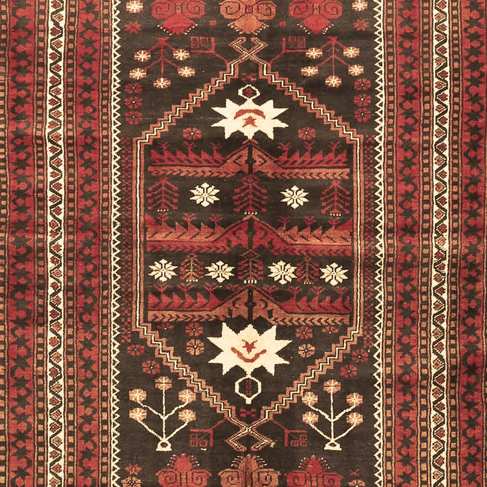 Machine Washable Persian Brown Traditional Rug, wshtr4622brn