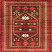 Serging Thickness of Persian Orange Traditional Rug, tr4622org