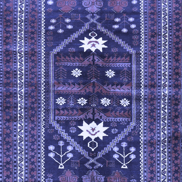 Machine Washable Persian Blue Traditional Rug, wshtr4622blu