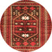 Machine Washable Persian Orange Traditional Area Rugs, wshtr4622org