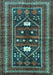 Machine Washable Persian Turquoise Traditional Area Rugs, wshtr4622turq