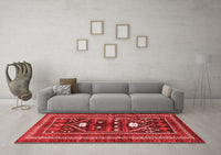 Machine Washable Persian Red Traditional Rug, wshtr4622red