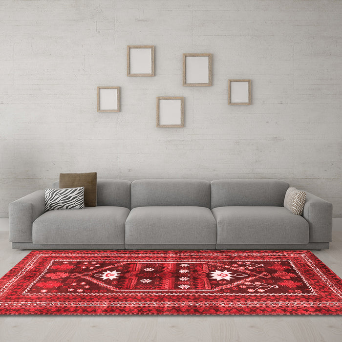 Traditional Red Washable Rugs