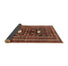 Sideview of Persian Brown Traditional Rug, tr4622brn