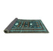 Sideview of Persian Turquoise Traditional Rug, tr4622turq