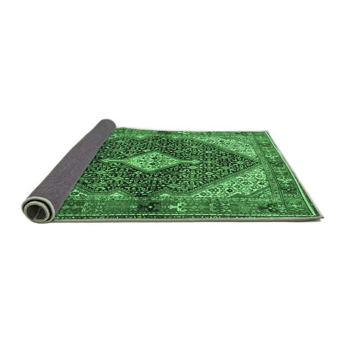 Sideview of Persian Emerald Green Traditional Rug, tr4623emgrn