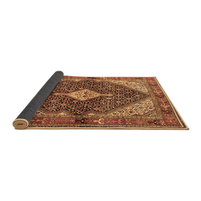 Sideview of Persian Brown Traditional Rug, tr4623brn