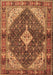 Machine Washable Persian Brown Traditional Rug, wshtr4623brn