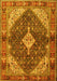 Machine Washable Persian Yellow Traditional Rug, wshtr4623yw