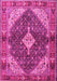 Machine Washable Persian Pink Traditional Rug, wshtr4623pnk