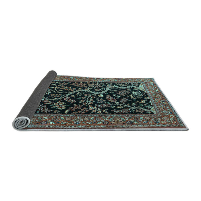 Sideview of Persian Light Blue Traditional Rug, tr4624lblu