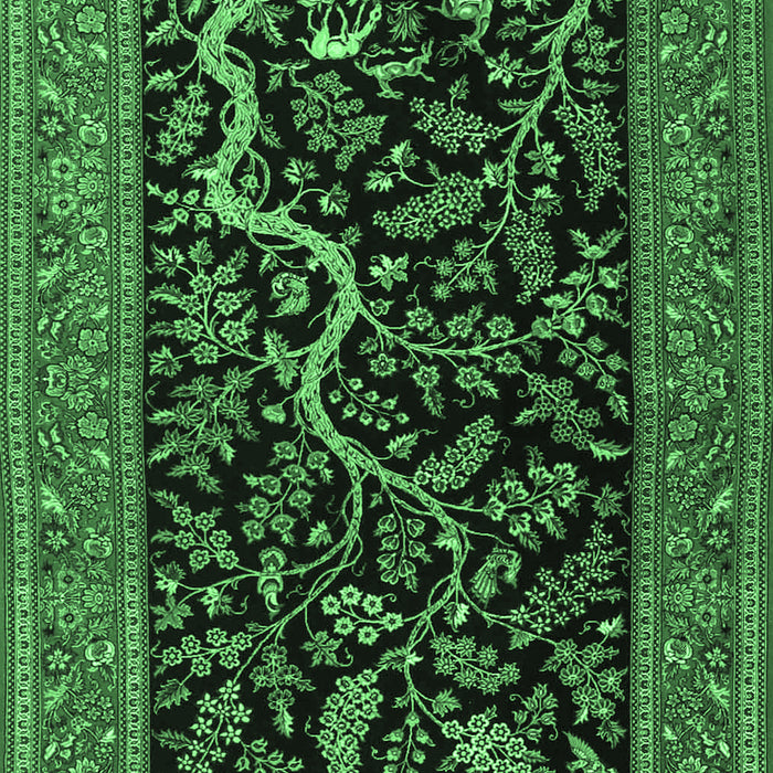 Persian Emerald Green Traditional Rug, tr4624emgrn