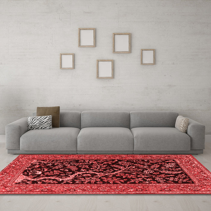 Traditional Red Washable Rugs