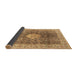 Sideview of Medallion Brown Traditional Rug, tr4625brn