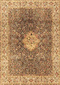 Medallion Brown Traditional Rug, tr4625brn