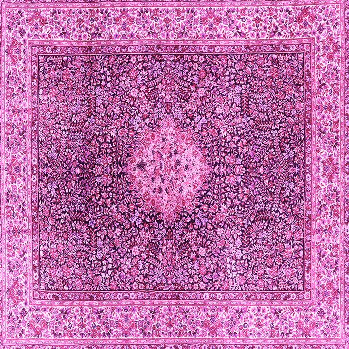 Square Medallion Pink Traditional Rug, tr4625pnk