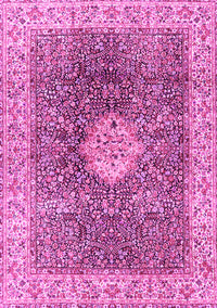 Medallion Pink Traditional Rug, tr4625pnk