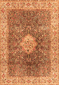 Medallion Orange Traditional Rug, tr4625org