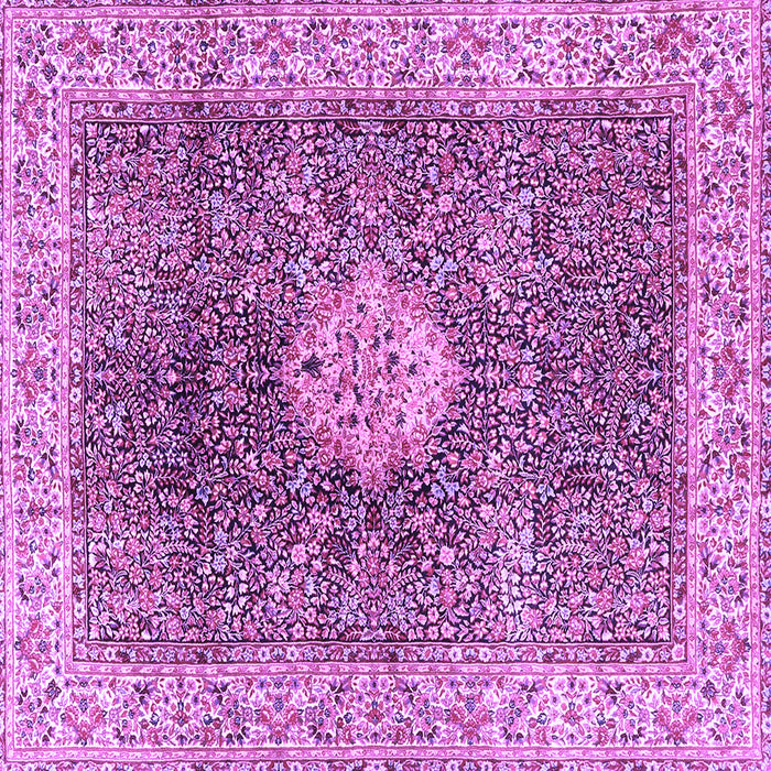 Square Medallion Purple Traditional Rug, tr4625pur