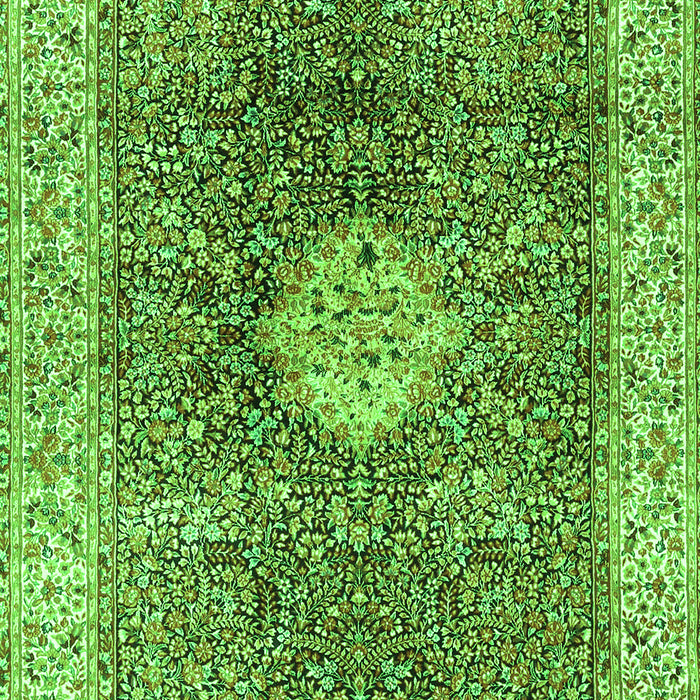 Medallion Green Traditional Rug, tr4625grn