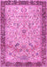 Machine Washable Persian Pink Traditional Rug, wshtr4626pnk