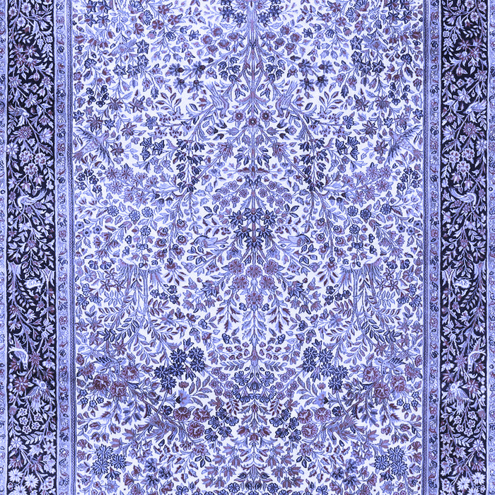 Machine Washable Persian Blue Traditional Rug, wshtr4626blu
