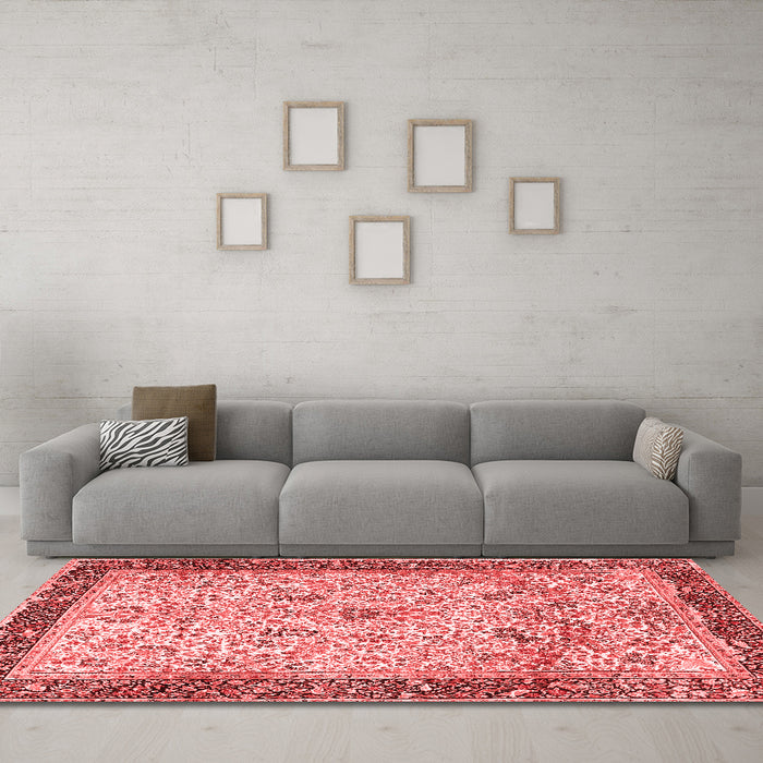 Traditional Red Washable Rugs