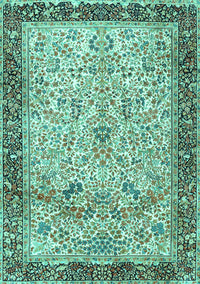 Persian Turquoise Traditional Rug, tr4626turq