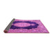 Sideview of Medallion Pink Traditional Rug, tr4627pnk