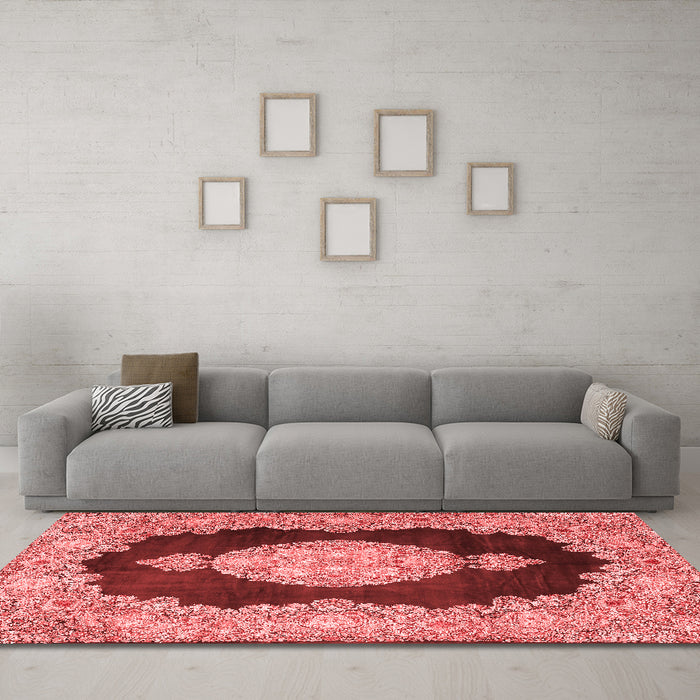 Traditional Red Washable Rugs