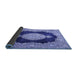 Sideview of Medallion Blue Traditional Rug, tr4627blu