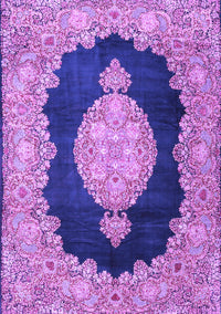 Medallion Purple Traditional Rug, tr4627pur