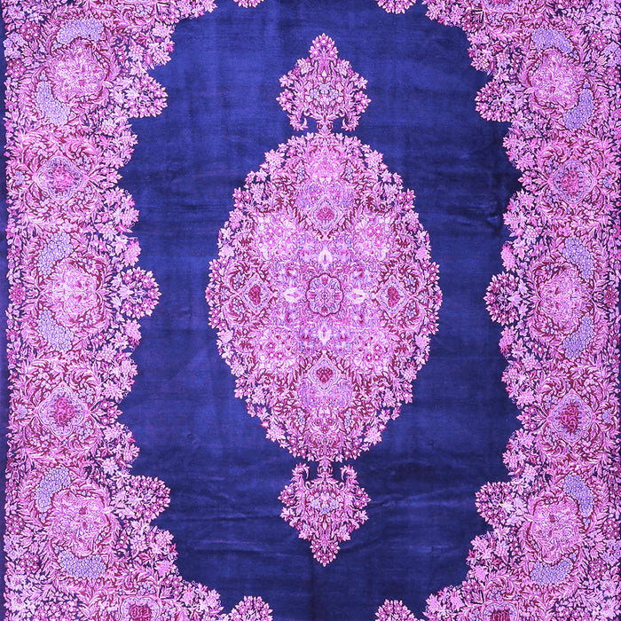 Medallion Purple Traditional Rug, tr4627pur