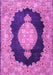 Medallion Pink Traditional Rug, tr4627pnk