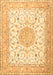 Medallion Brown Traditional Rug, tr4628brn