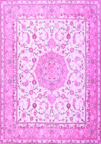 Medallion Purple Traditional Rug, tr4628pur