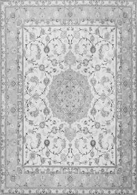 Medallion Gray Traditional Rug, tr4628gry