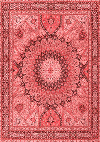 Medallion Red Traditional Rug, tr4629red