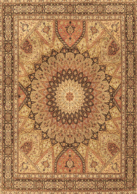 Medallion Brown Traditional Rug, tr4629brn