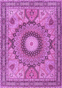 Medallion Purple Traditional Rug, tr4629pur