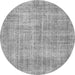 Machine Washable Persian Gray Traditional Rug, wshtr462gry