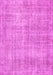 Machine Washable Persian Pink Traditional Rug, wshtr462pnk